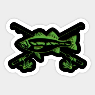 Bass Fishing Sticker